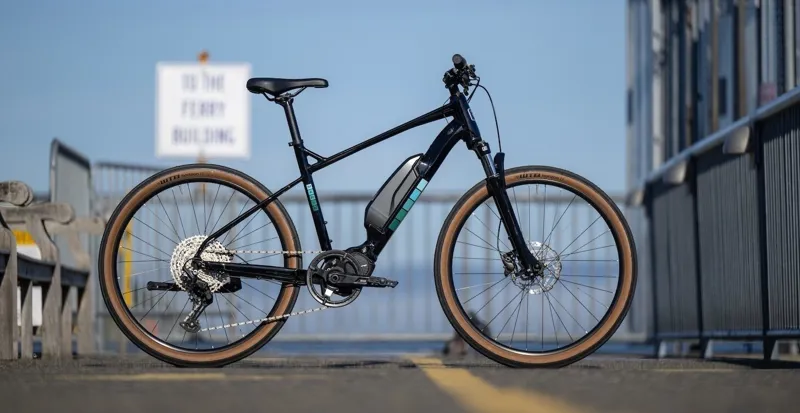Marin Sausalito E2 2024 Electric Hybrid Bike - Black/Teal-2